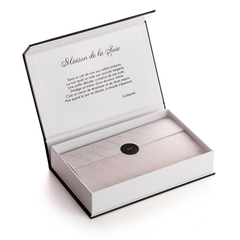 Bonnet de nuit en soie à élastique